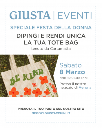 Workshop di pittura – dipingi e personalizza la tua tote bag 🎨👜